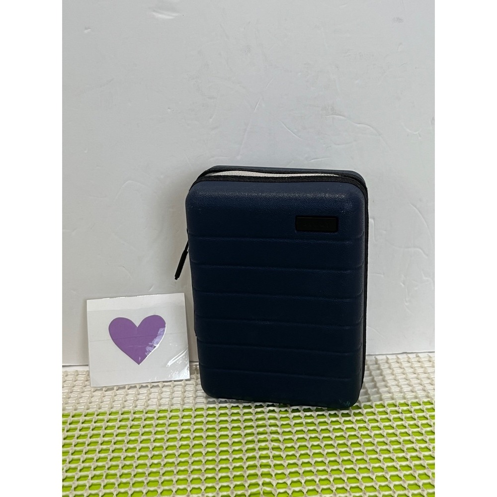 Away x United Airlines Toiletry Amenity Kit Navy Blue Hard Shell Case with Socks